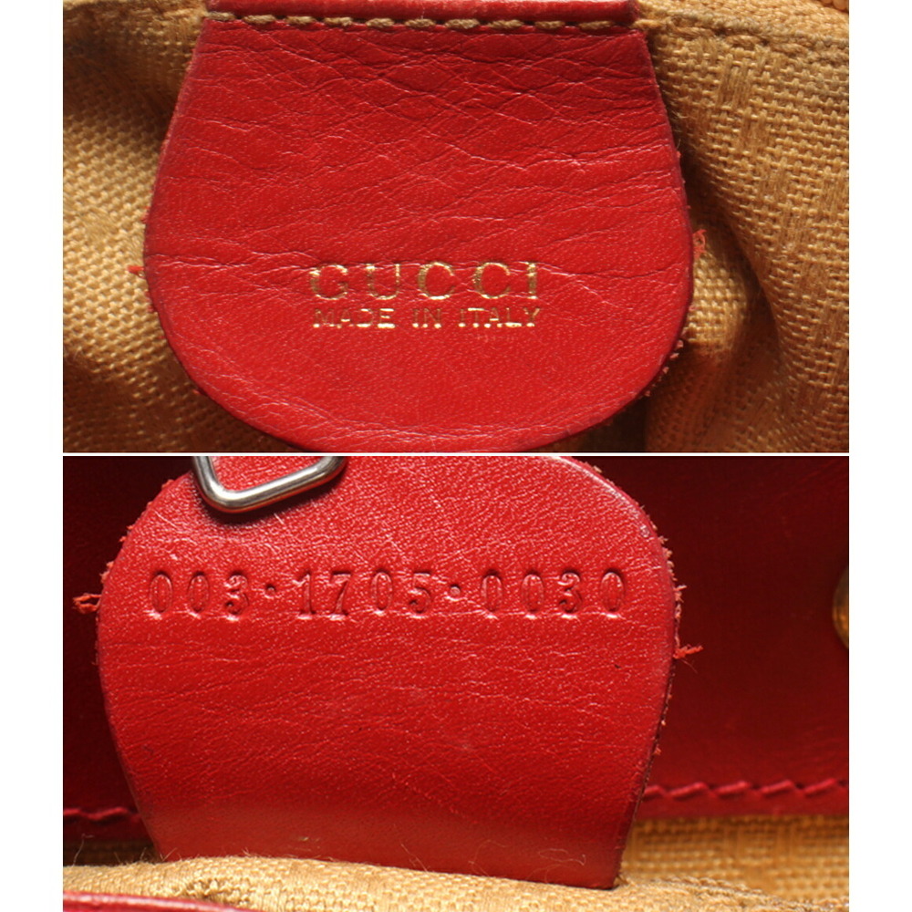 Gucci Bamboo Leather Drawstring Backpack - Picture 4 of 6